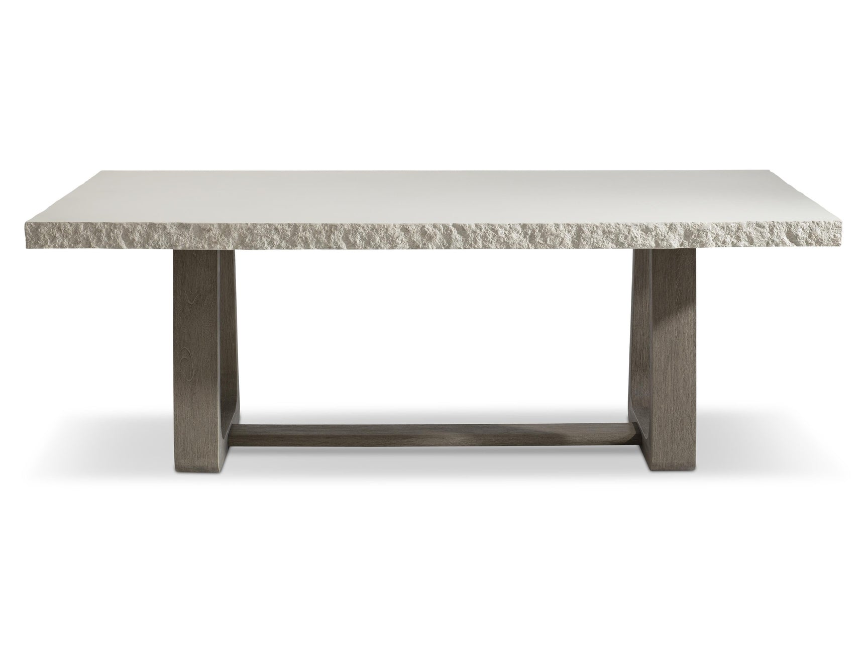 Trouville Rectangular Sand Grey/Weathered Teak Outdoor Dining Table - Ornate Home