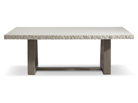 Trouville Rectangular Sand Grey/Weathered Teak Outdoor Dining Table - Ornate Home