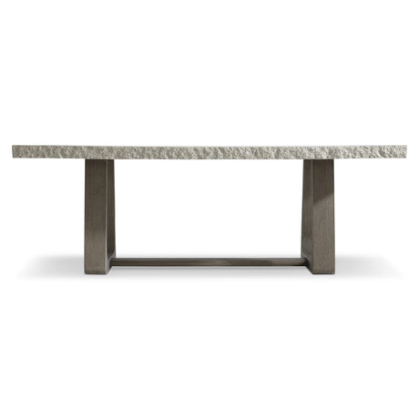 Trouville Rectangular Sand Grey/Weathered Teak Outdoor Dining Table - Ornate Home
