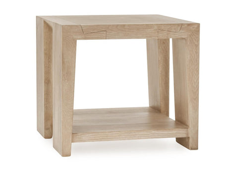 Troy Aged Cream End Table - Ornate Home