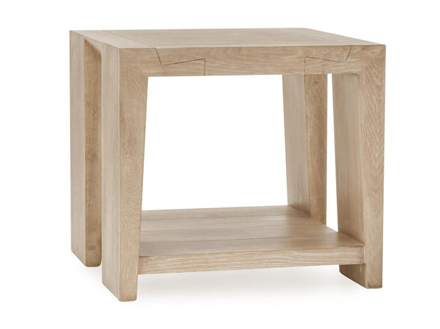 Troy Aged Cream End Table - Ornate Home