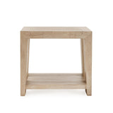 Troy Aged Cream End Table - Ornate Home