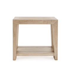 Troy Aged Cream End Table - Ornate Home