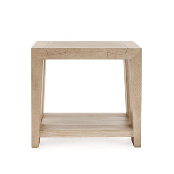 Troy Aged Cream End Table - Ornate Home