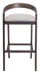 Troy Dove Gray & Espresso Barstool (Set of 2) - Ornate Home