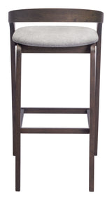 Troy Dove Gray & Espresso Barstool (Set of 2) - Ornate Home