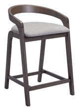 Troy Dove Gray & Espresso Counter Stool (Set of 2) - Ornate Home