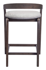 Troy Dove Gray & Espresso Counter Stool (Set of 2) - Ornate Home