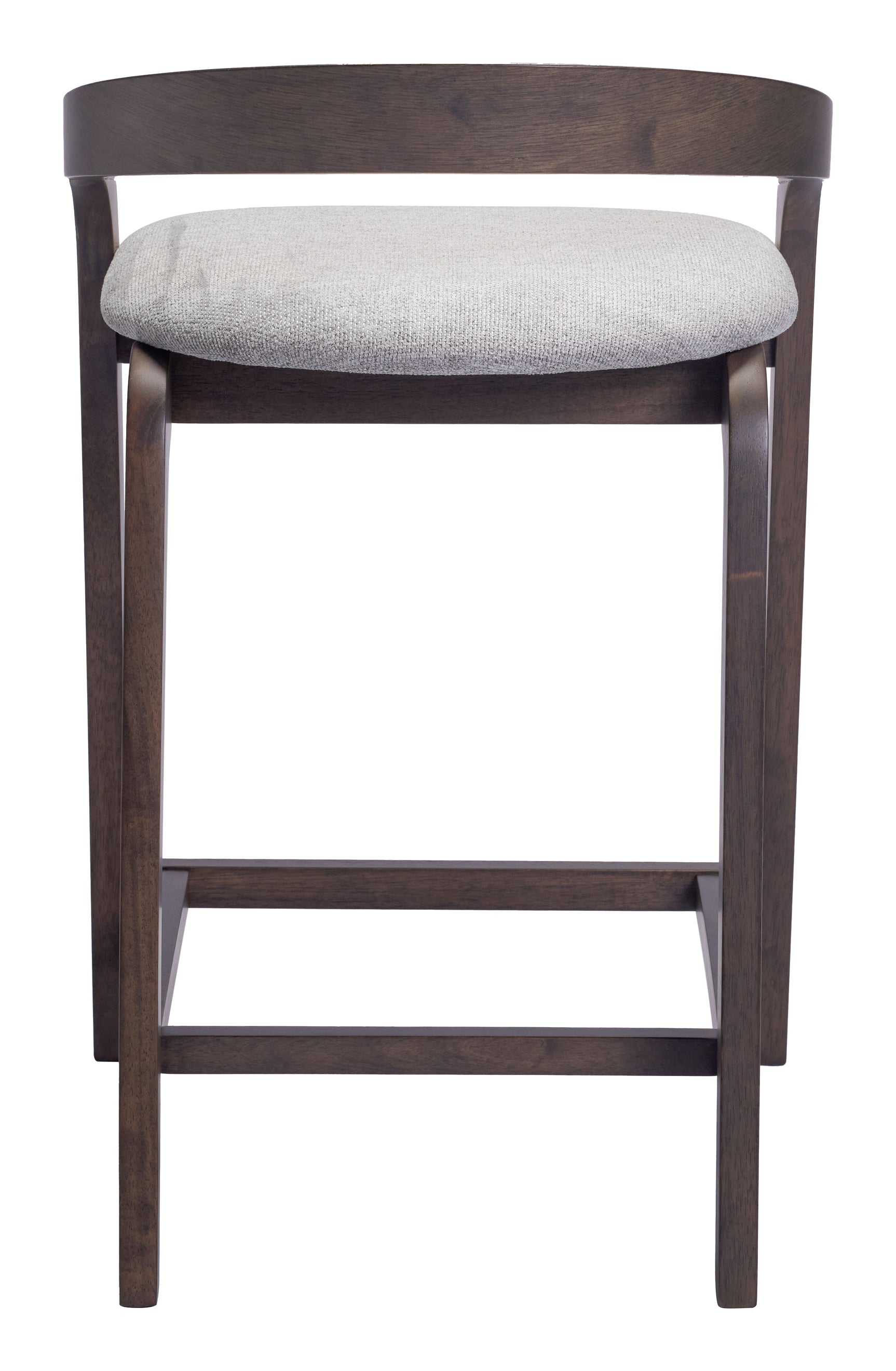 Troy Dove Gray & Espresso Counter Stool (Set of 2) - Ornate Home