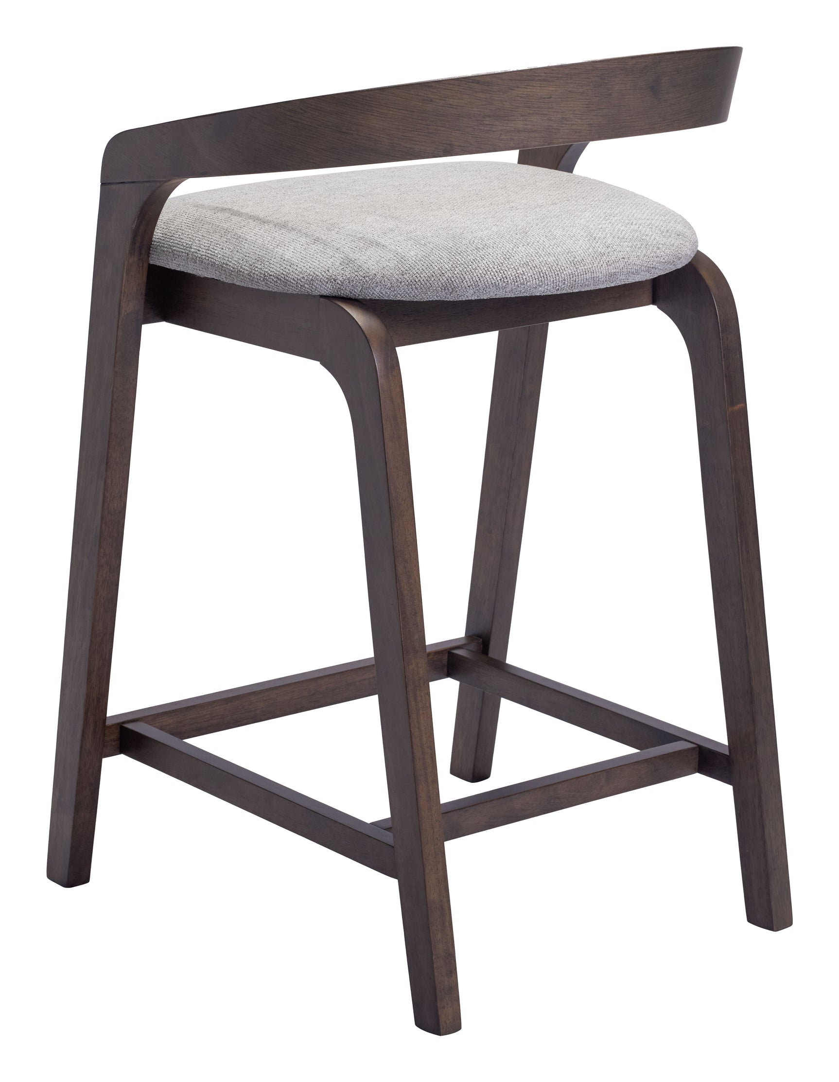 Troy Dove Gray & Espresso Counter Stool (Set of 2) - Ornate Home
