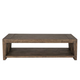 Troy Suede Brown Coffee Table - Ornate Home