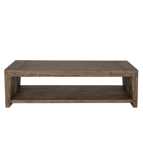 Troy Suede Brown Coffee Table - Ornate Home