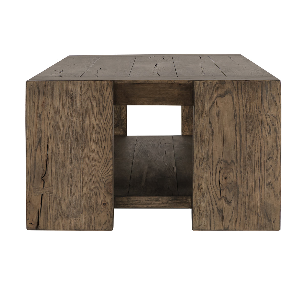 Troy Suede Brown Coffee Table - Ornate Home