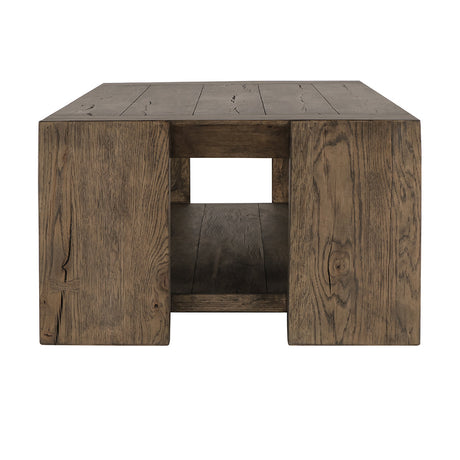 Troy Suede Brown Coffee Table - Ornate Home