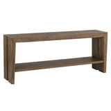 Troy Suede Brown Console Table - Ornate Home