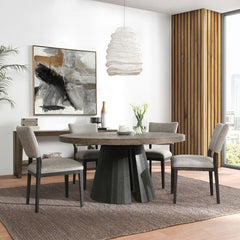 Troy Suede Brown Console Table - Ornate Home