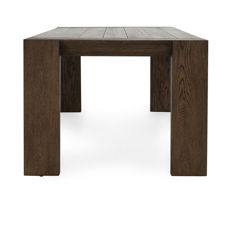Troy Suede Brown Dining Table - Ornate Home