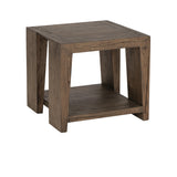 Troy Suede Brown End Table - Ornate Home