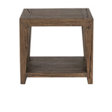 Troy Suede Brown End Table - Ornate Home