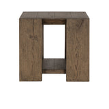 Troy Suede Brown End Table - Ornate Home