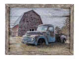 Truck Yeah 1 Blue/Natural Wall Art