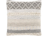 Truckee Neutral Textured Wool Throw Pillow - Ornate Home