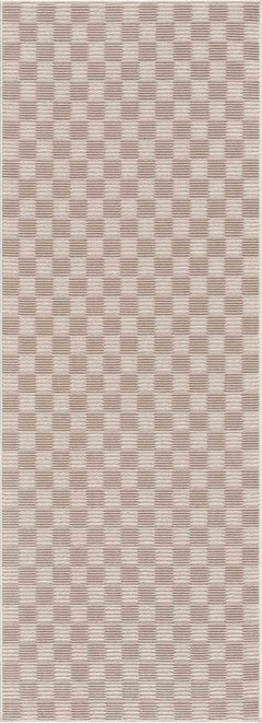Truls 3D Checkered Washable Rug - Biscotti - Ornate Home