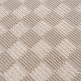 Truls 3D Checkered Washable Rug - Biscotti - Ornate Home