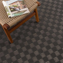 Truls 3D Checkered Washable Rug - Black - Ornate Home