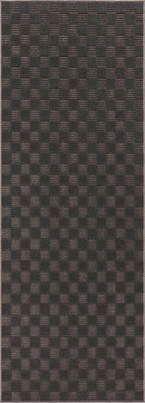 Truls 3D Checkered Washable Rug - Black - Ornate Home