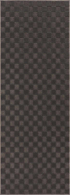 Truls 3D Checkered Washable Rug - Black - Ornate Home