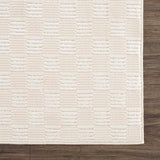 Truls 3D Checkered Washable Rug - Bone - Ornate Home