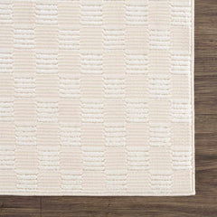 Truls 3D Checkered Washable Rug - Bone - Ornate Home