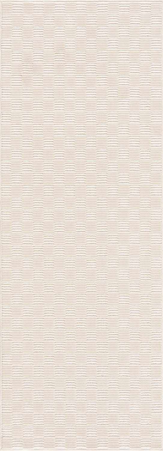 Truls 3D Checkered Washable Rug - Bone - Ornate Home