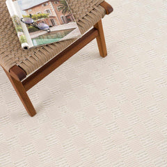Truls 3D Checkered Washable Rug - Bone - Ornate Home