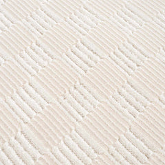 Truls 3D Checkered Washable Rug - Bone - Ornate Home