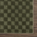 Truls 3D Checkered Washable Rug - Green - Ornate Home