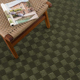 Truls 3D Checkered Washable Rug - Green - Ornate Home