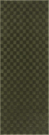 Truls 3D Checkered Washable Rug - Green - Ornate Home