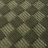 Truls 3D Checkered Washable Rug - Green - Ornate Home