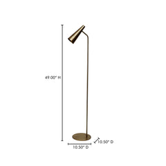 Trumpet Gold Floor Lamp - Ornate Home