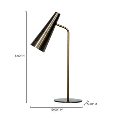 Trumpet Gold Table Lamp - Ornate Home