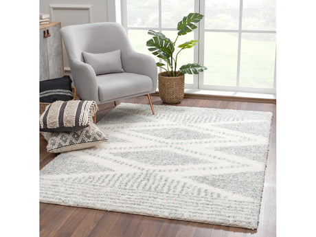 Trunding Plush Area Rug in Gray - Ornate Home