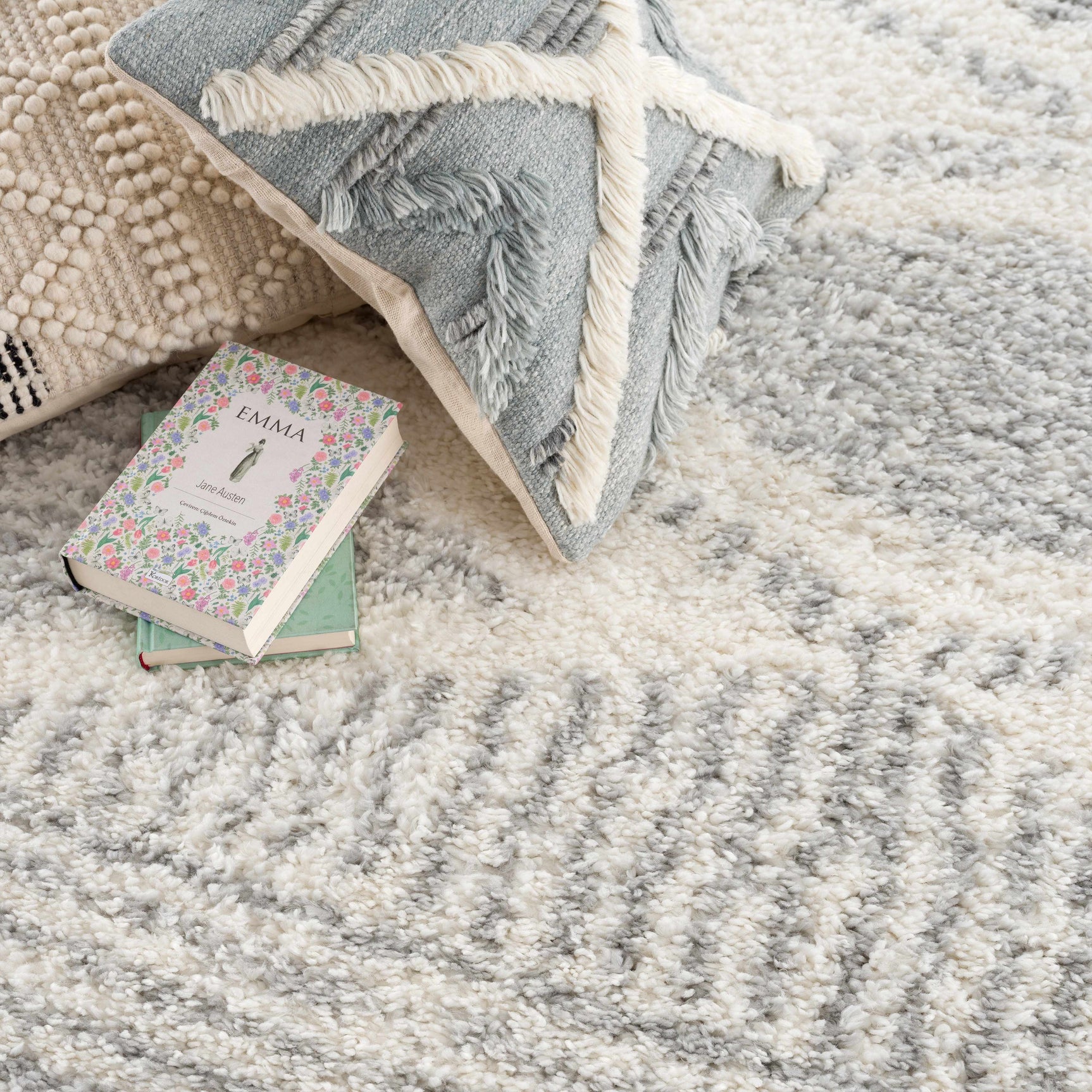 Trunding Plush Area Rug in Gray - Ornate Home