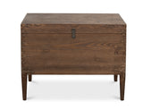 Trunk Antique Creamy Beige Side Table - Ornate Home