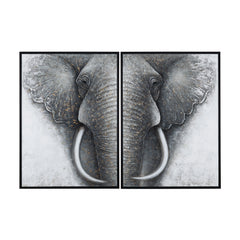 Trunks Grey/White Canvas - Ornate Home