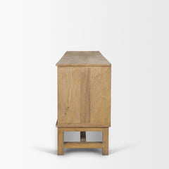 Truss Cool Brown Wood 4 Door Closed Sideboard