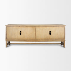 Truss Cool Brown Wood 4 Door Closed Sideboard