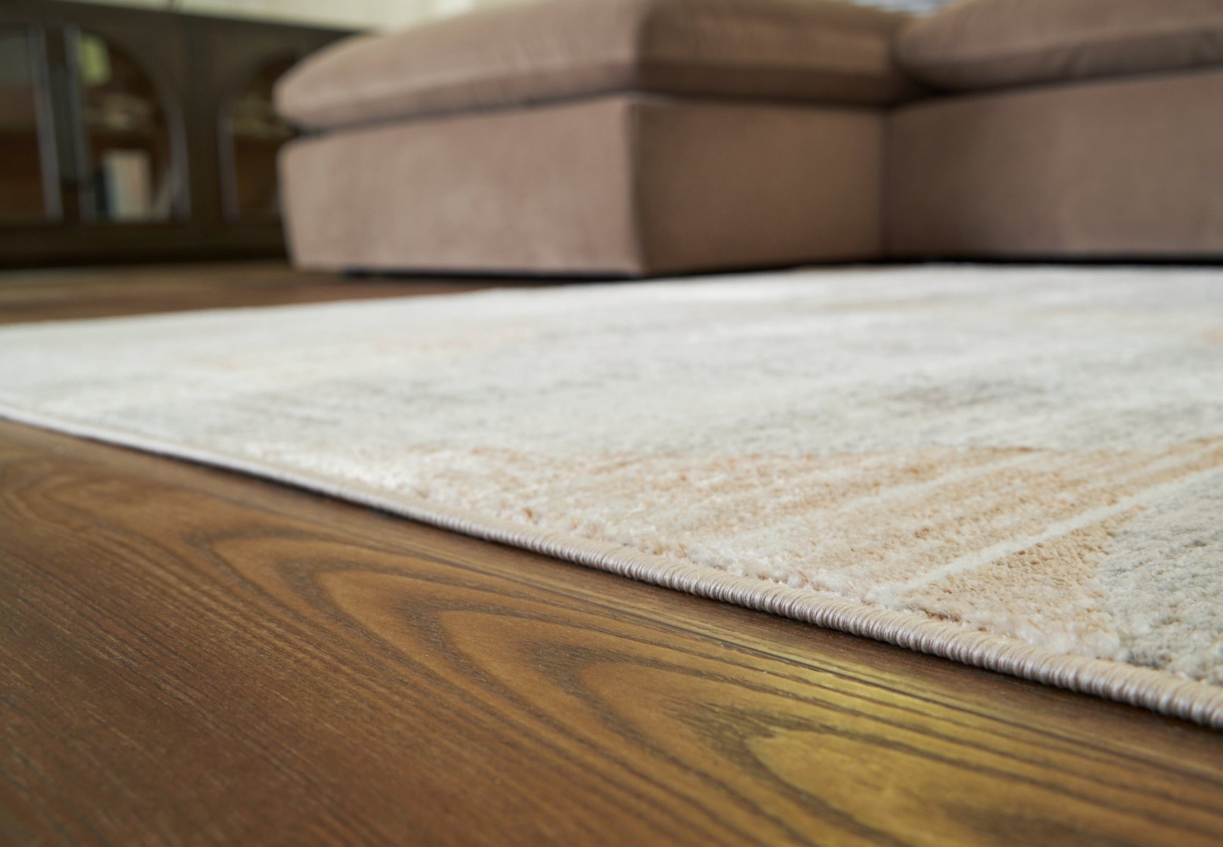 Truward Linen/Gray/Caramel Medium Rug (Online Special Price) - Ornate Home