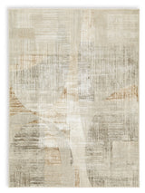 Truward Linen/Gray/Caramel Medium Rug - Ornate Home